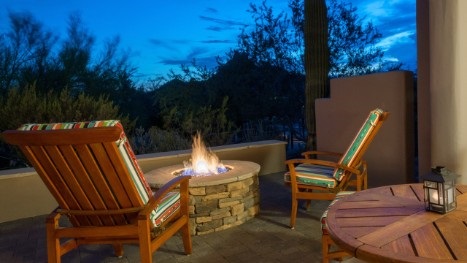 Patio Firepit Casita Room